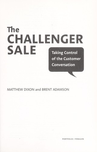The Challenger Sale book cover